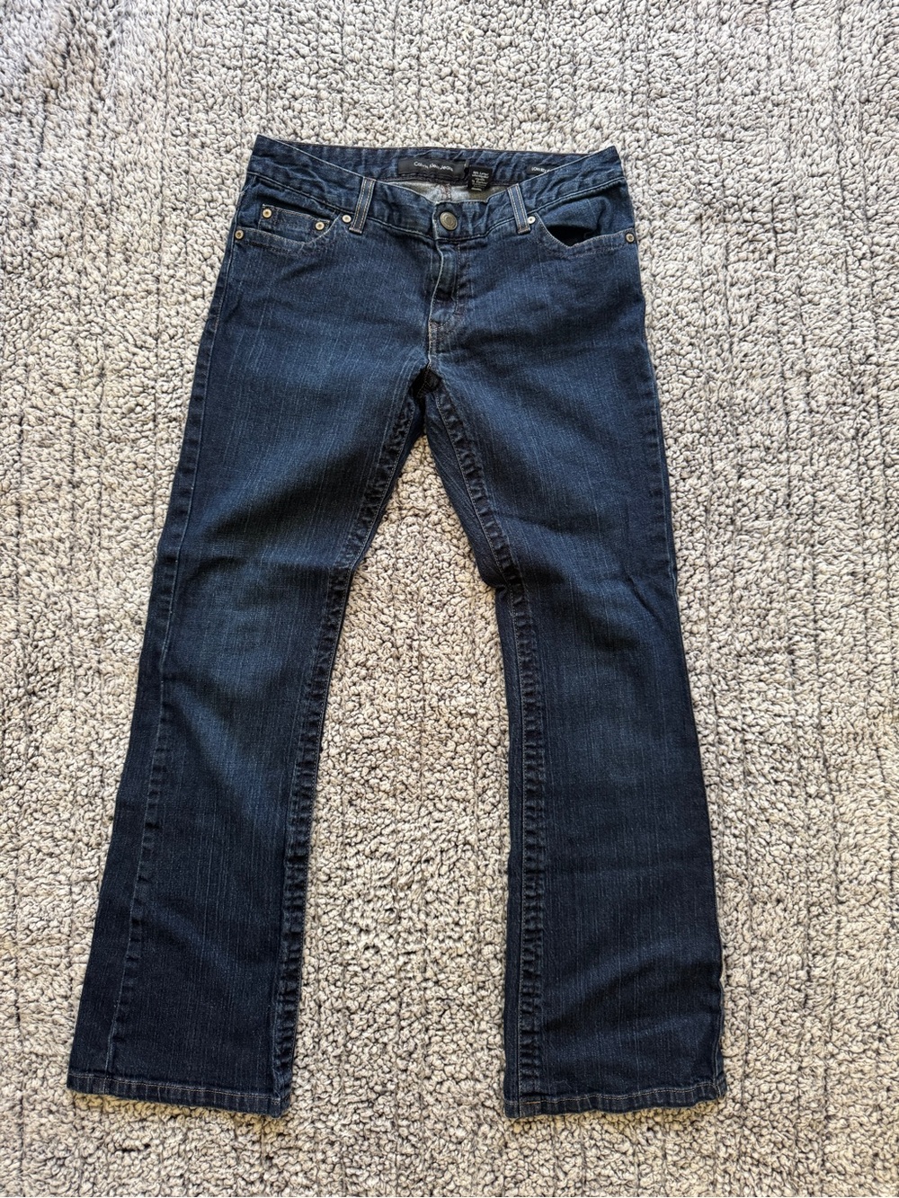 Calvin Klein LOW RISE FLARE Stretch Size 6 Indigo/Dark Blue Women’s Jeans